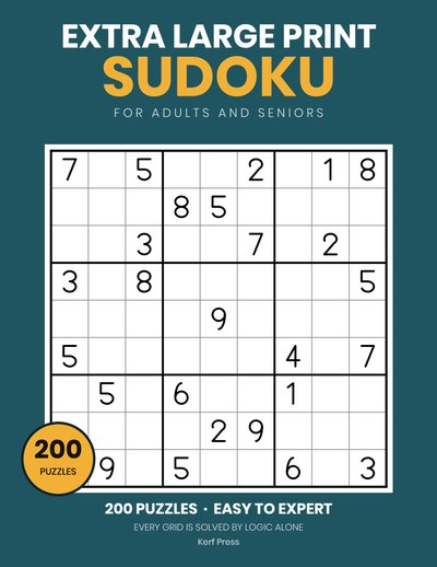 Extra Large Print Sudoku for Adults and Seniors
